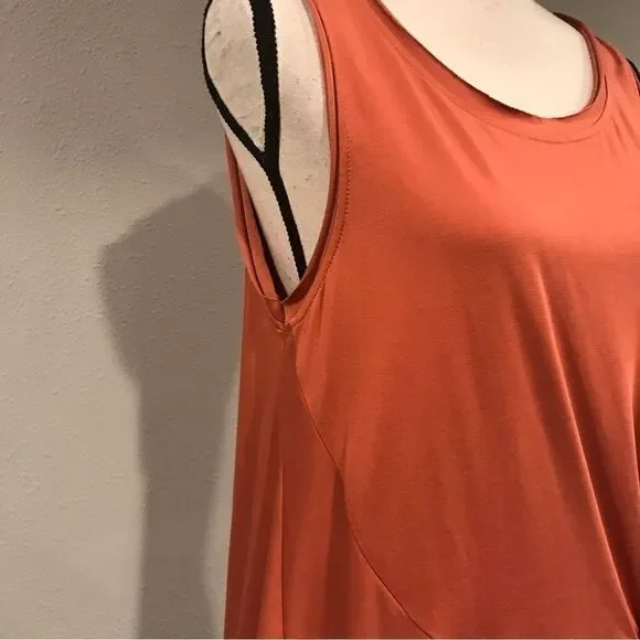 Rust color sleeveless top - Picture 5 of 10